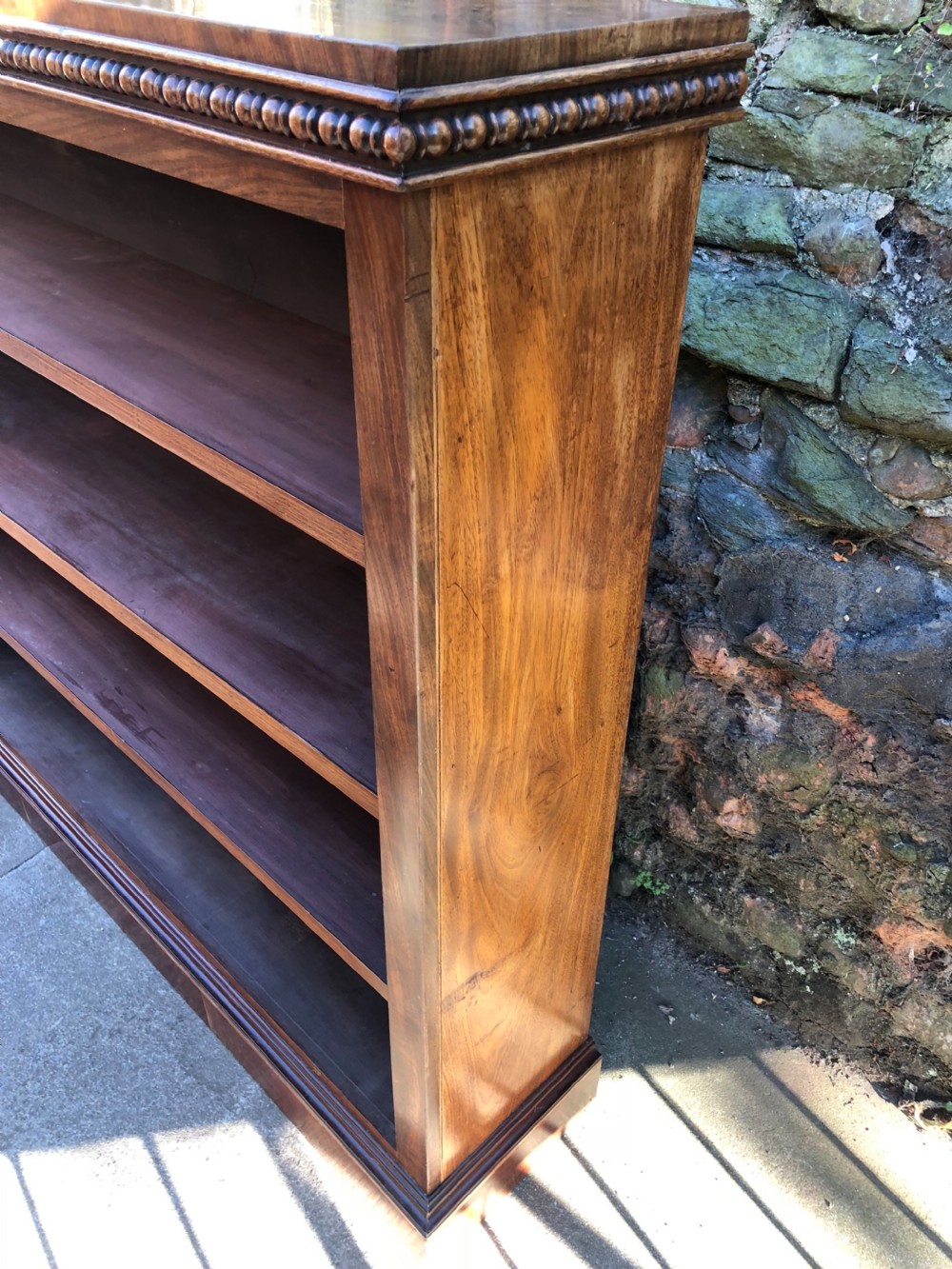 C19th mahogany bookcase with turned details  View IV