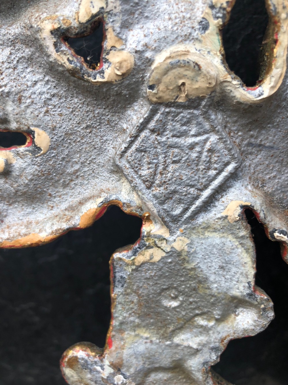Cast iron wall mirror View III