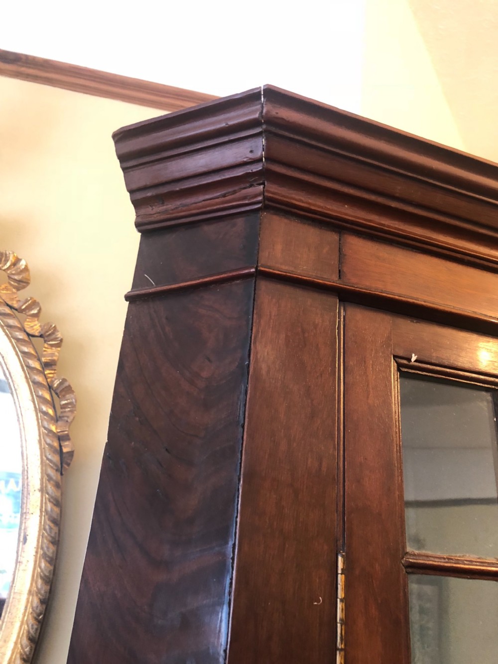 A Georgian full height library corner cupboard View II