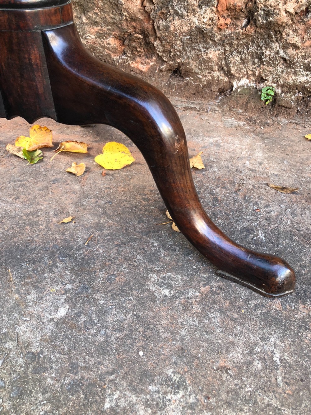 C18th Georgian mahogany tripod table View III