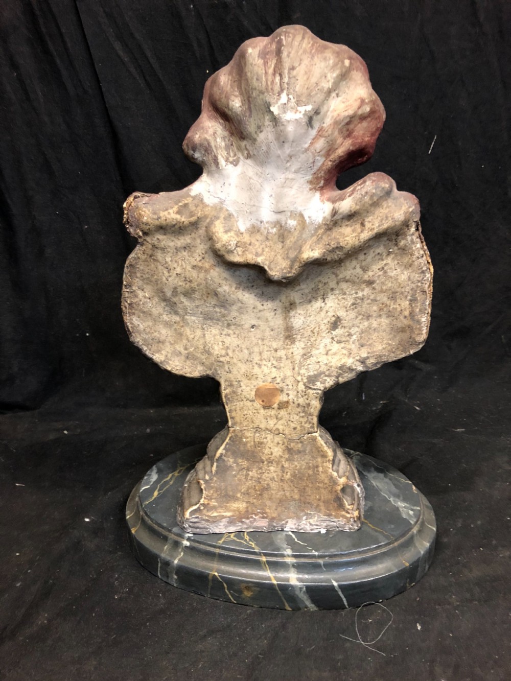 Polychrome bust of the Virgin Mary made in papier-mâché  View IV