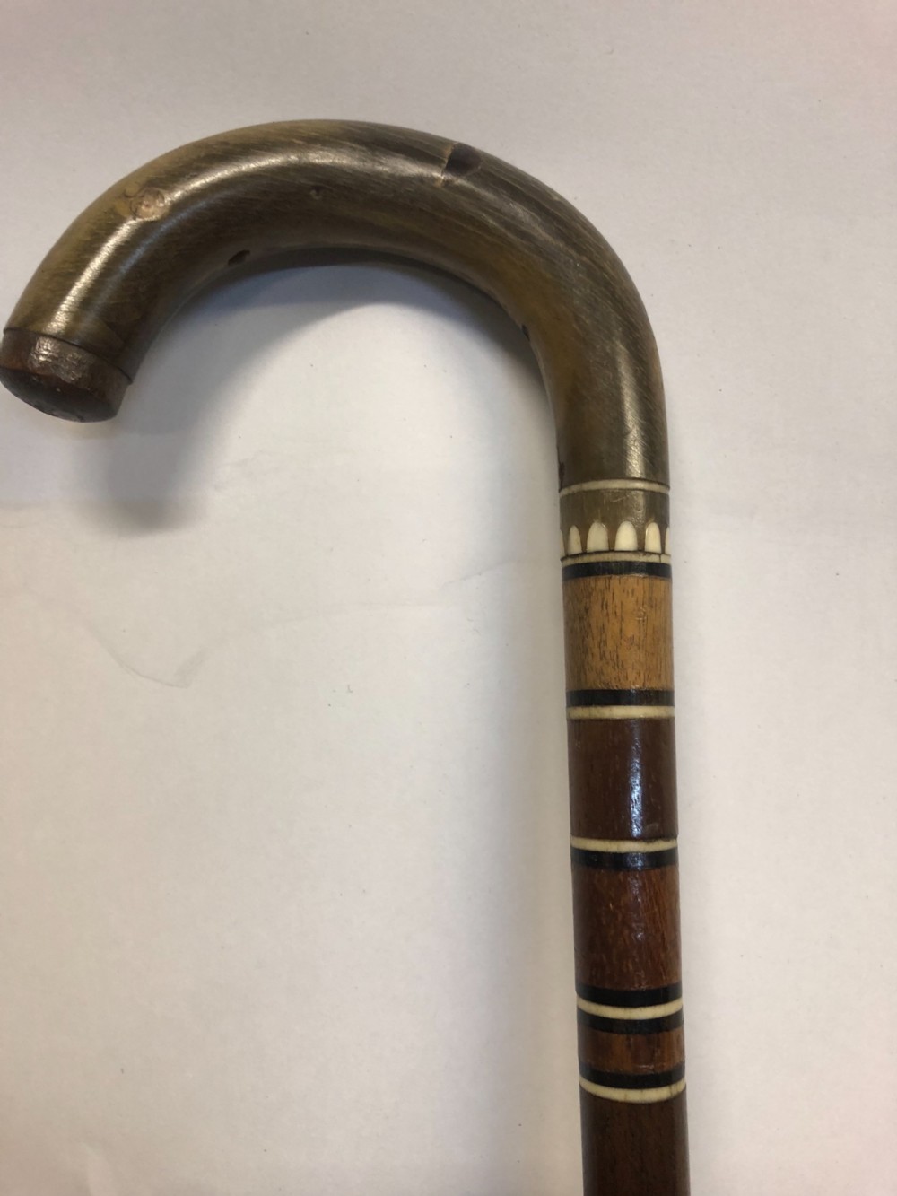 C19th specimen wood walking stick  View II