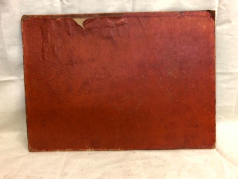 C19th tooled leather desktop blotter  View III