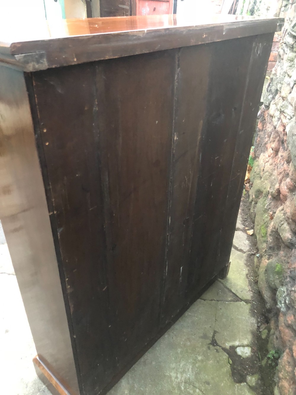 A Victorian Walnut bookcase with adjustable shelves  View III