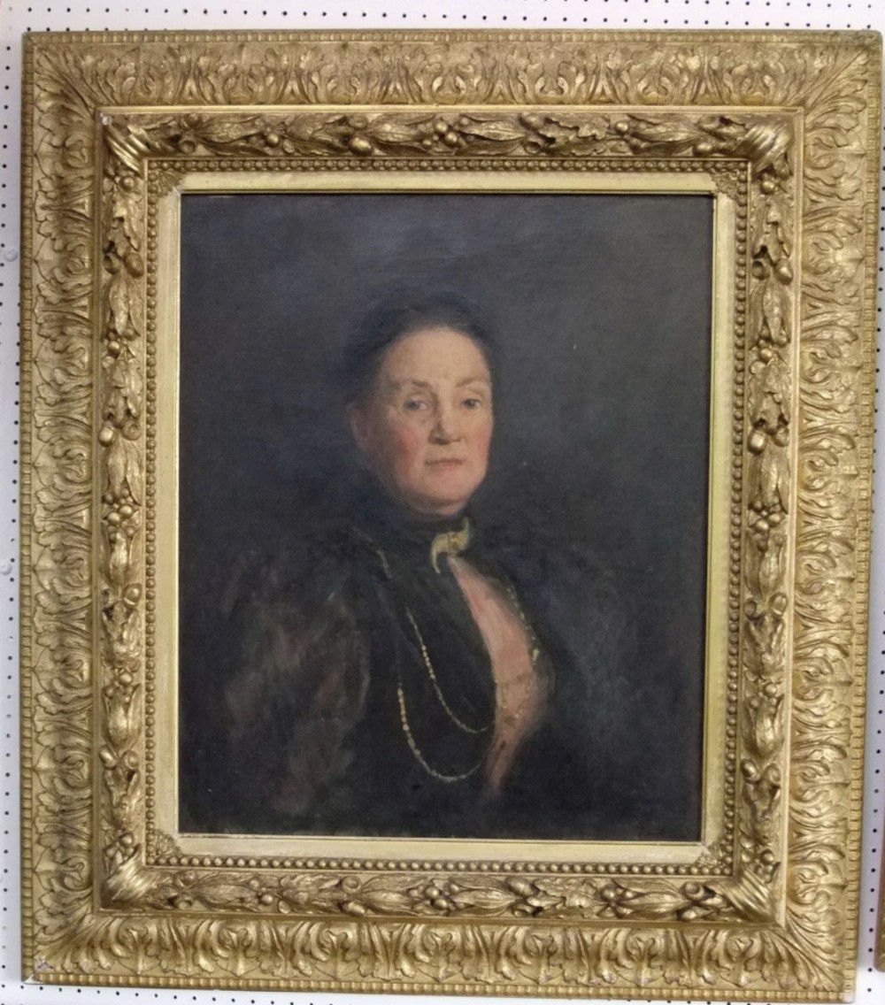 C19th half portrait of a lady 