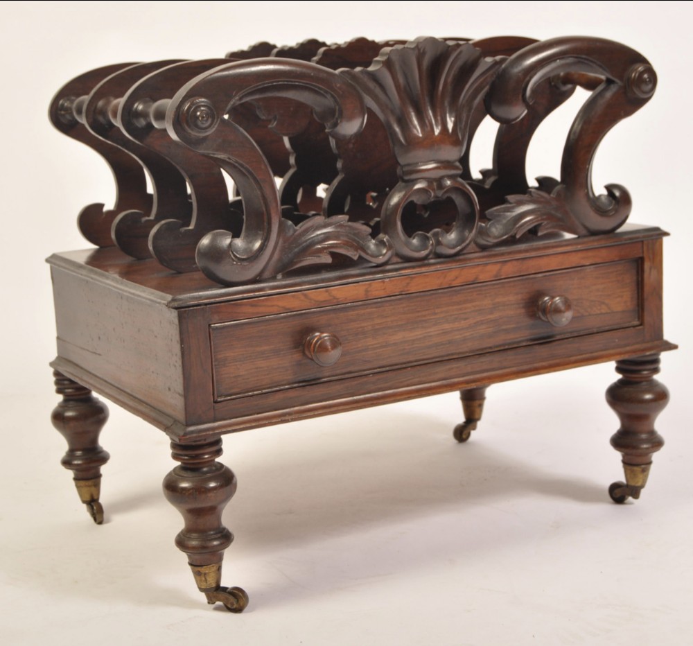 C19th Rosewood canterbury