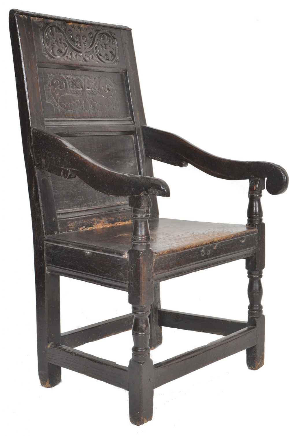 C17th wainscot armchair 