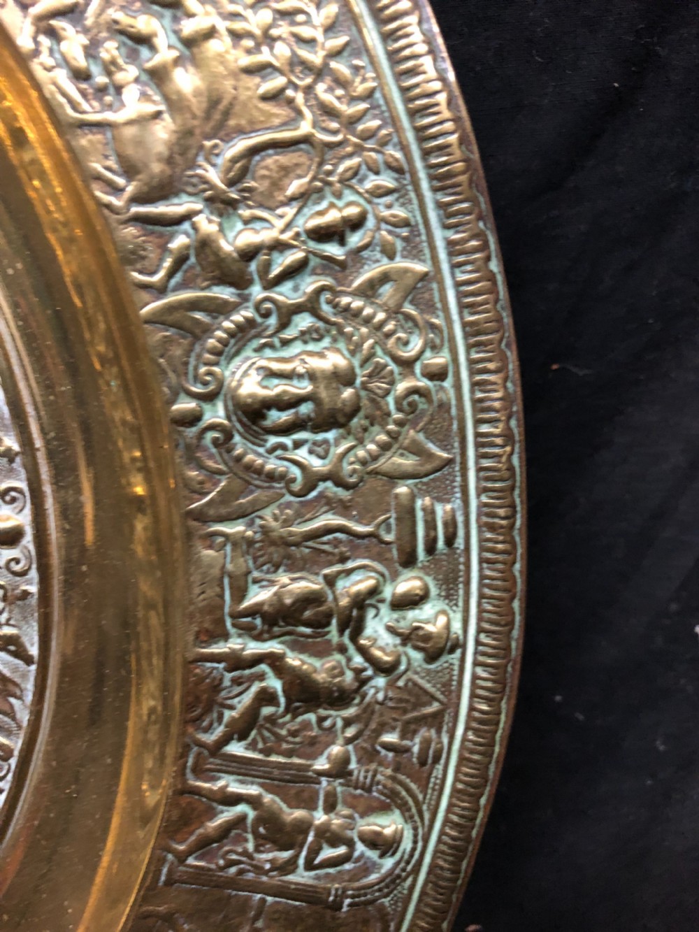 Pair of bronze chargers of the temperantia dish or the rosewater dish used as the Wimbledon woman’s tennis trophy. View IV