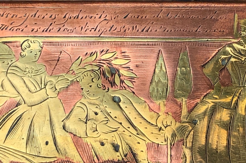 C18th Dutch tobacco box  View II