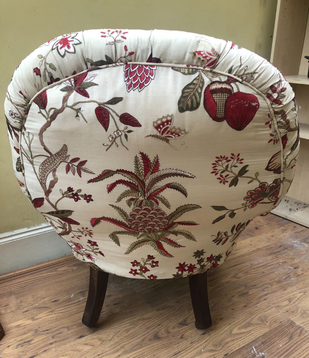 C19th rosewood show wood armchair  View X