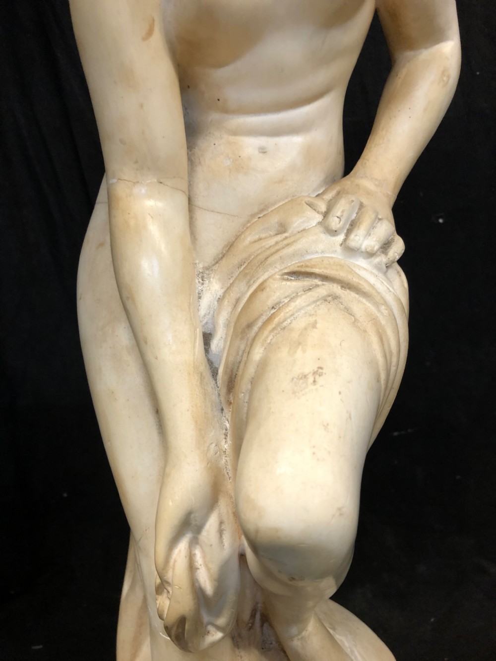 Large plaster figure of Venus bathing  View III