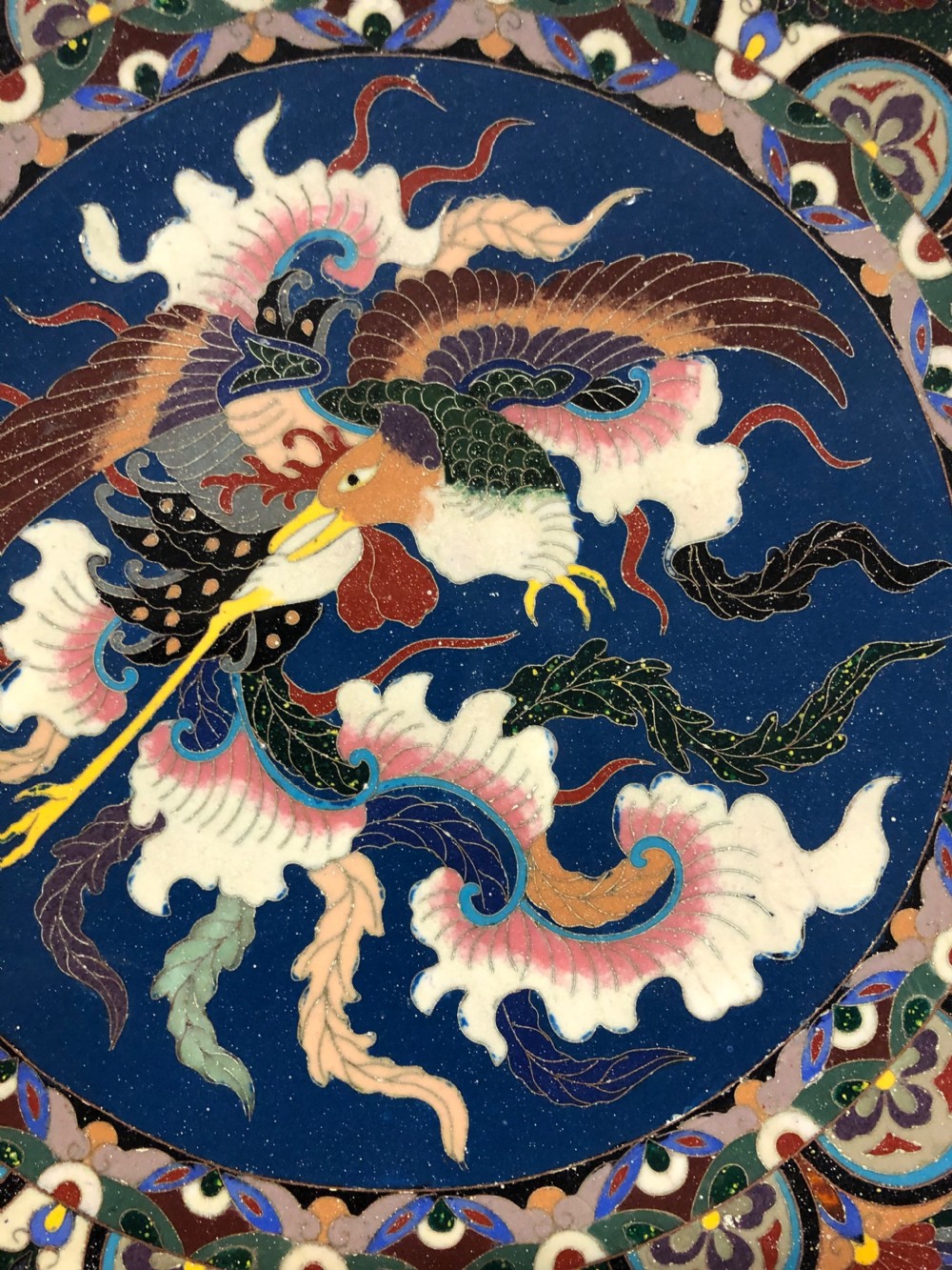 C19th Japanese cloisonné charger  View III