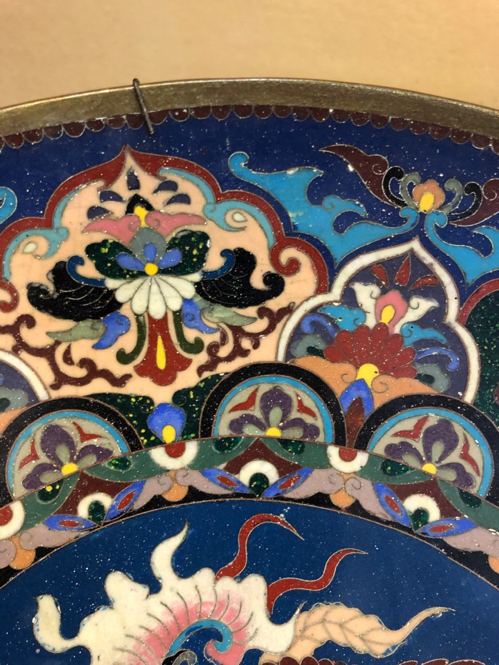 C19th Japanese cloisonné charger  View V