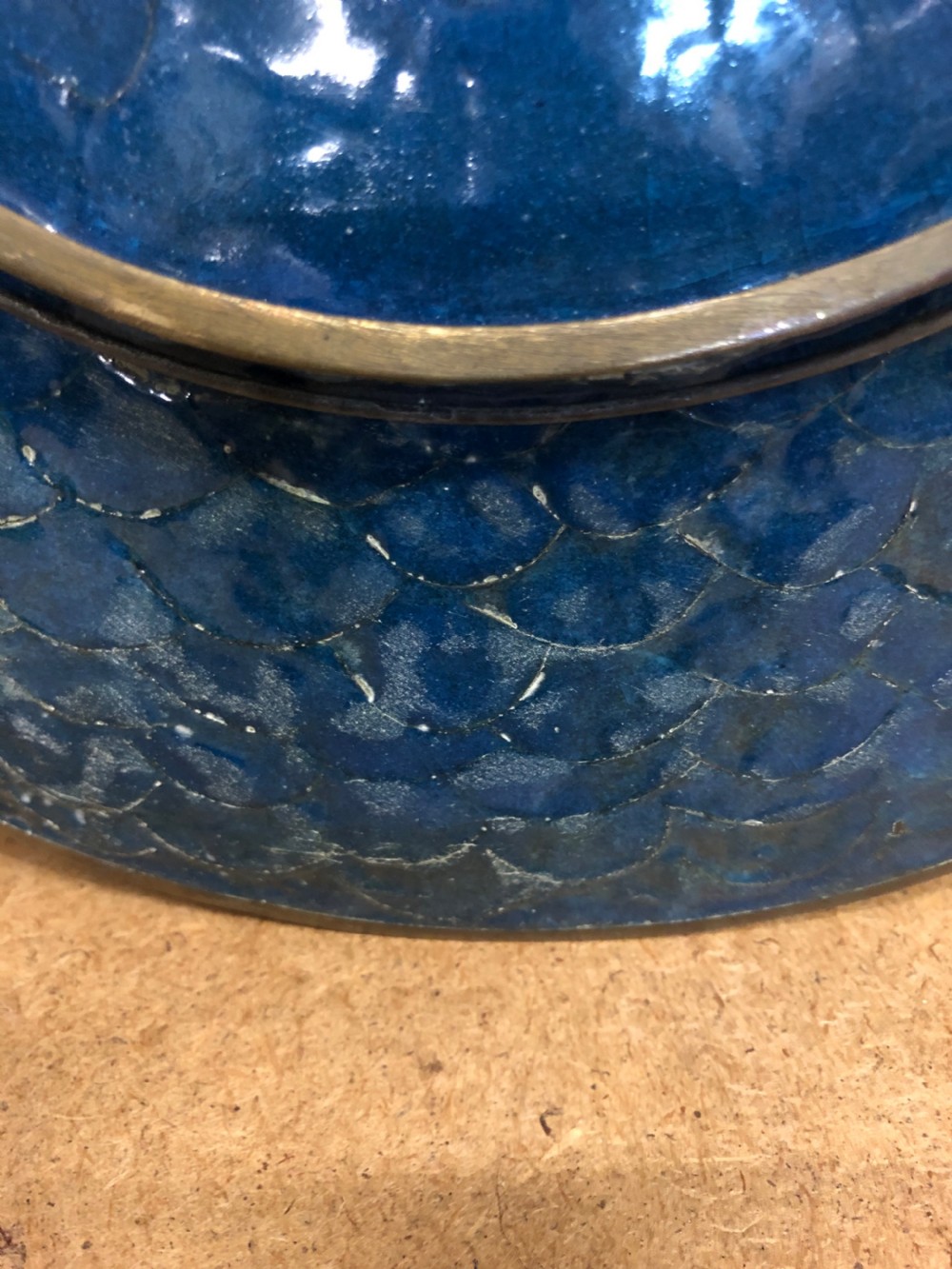C19th Japanese cloisonné charger  View VII