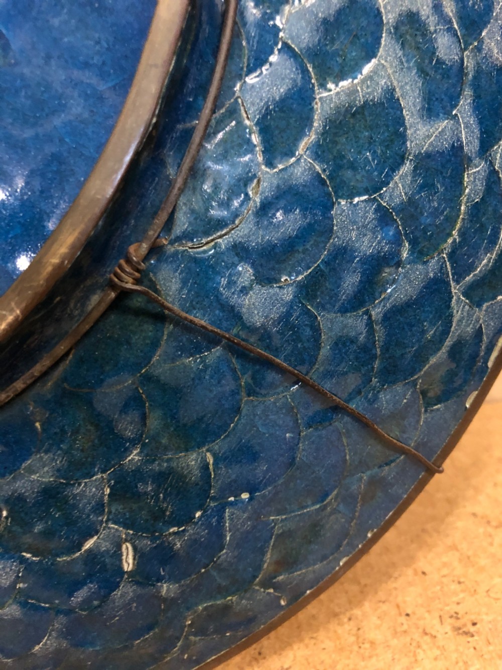 C19th Japanese cloisonné charger  View VIII