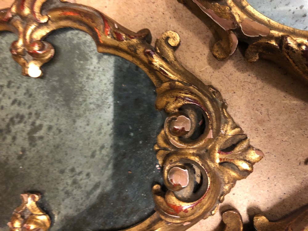 Three small carved giltwood mirrors   View VI