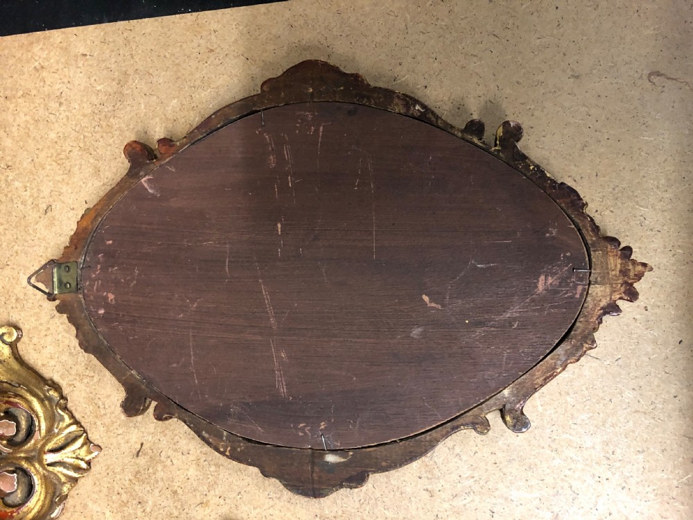 Three small carved giltwood mirrors   View VIII