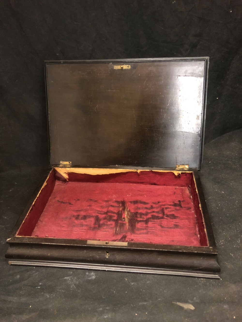 Early C19th Italian ebony and ivory inlaid box View V