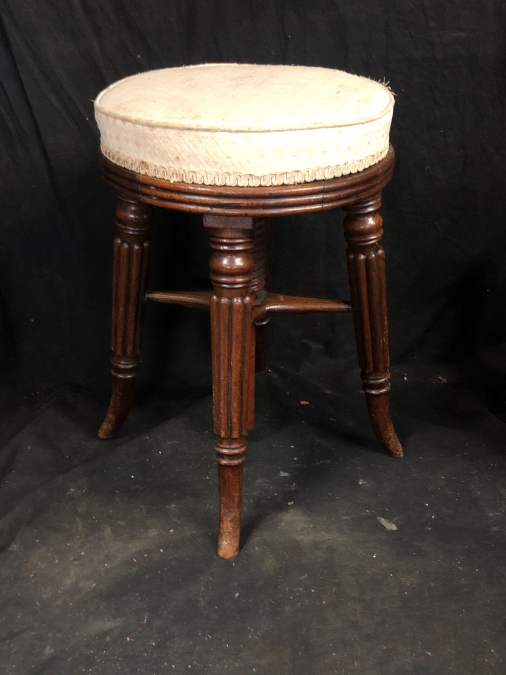 A regency revolving piano stool View IV