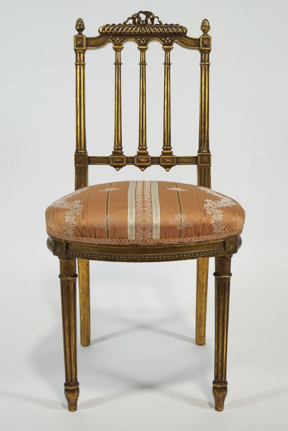 C19th Gillows gilt gesso salon chair 