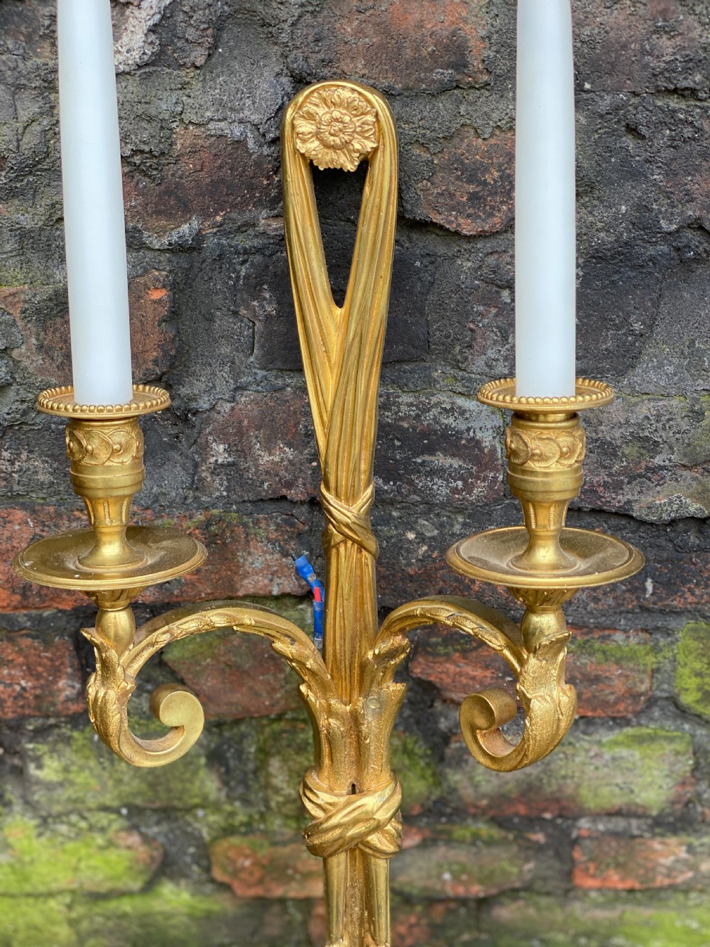 Pair of large ormolu wall sconces  View III