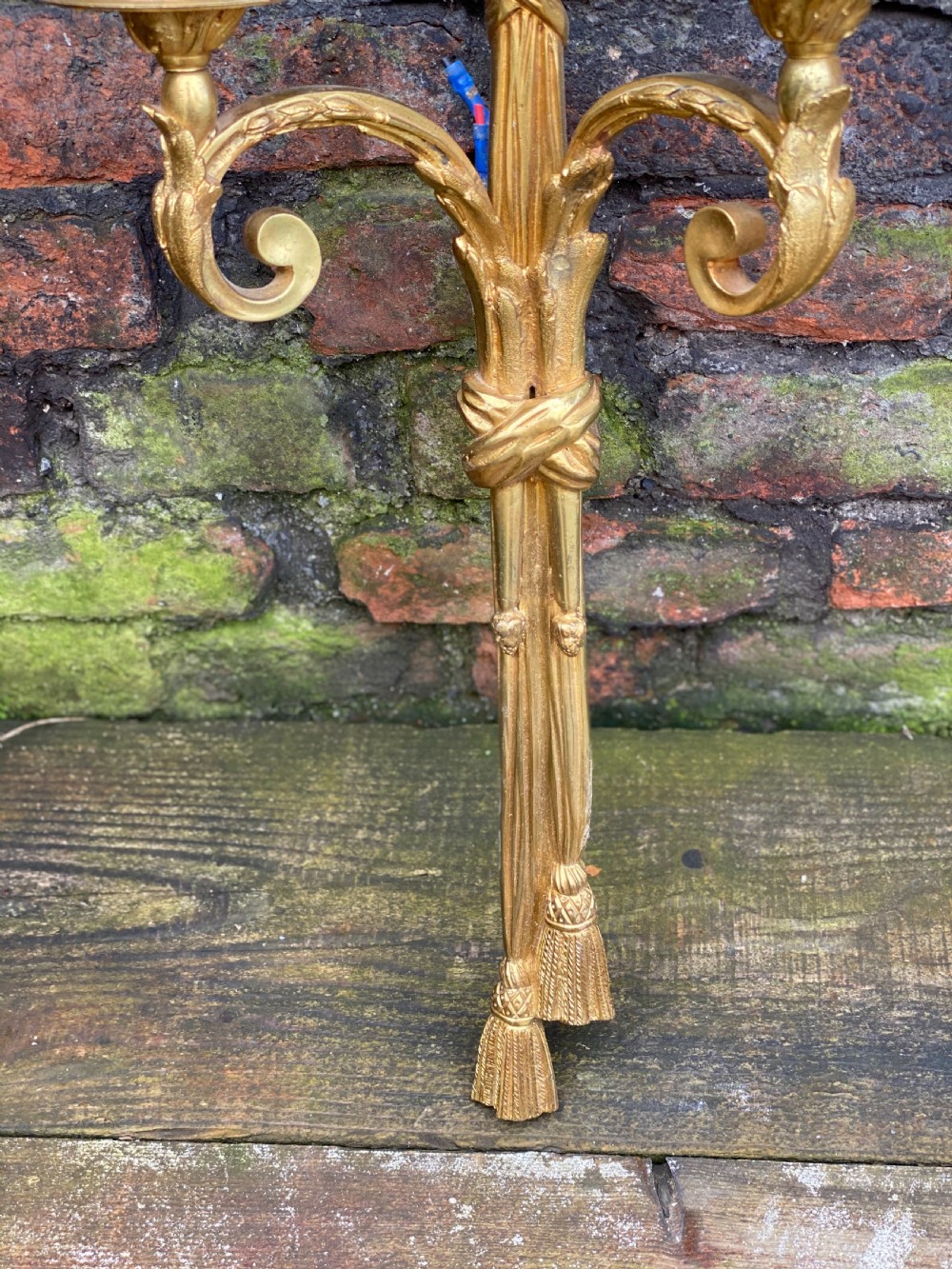 Pair of large ormolu wall sconces  View IV