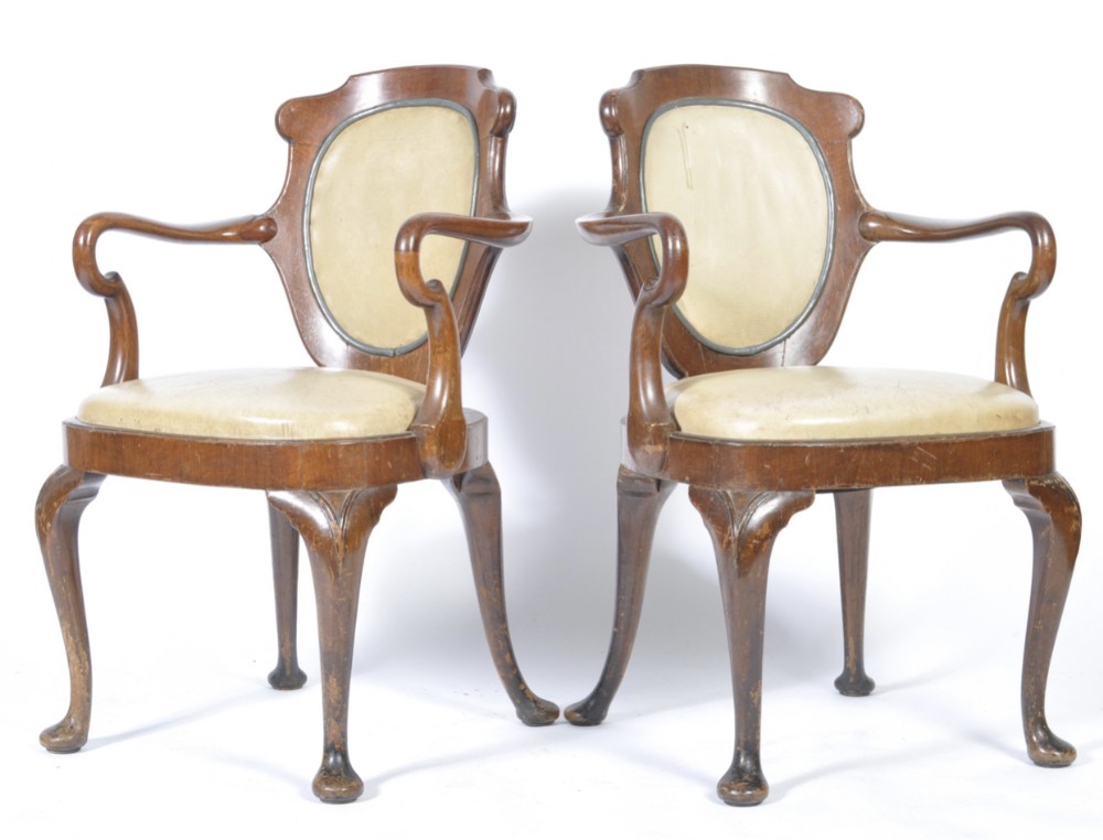 A pair of armchairs from the 1st class restaurant of Cunard liner RMS sylvania C1900