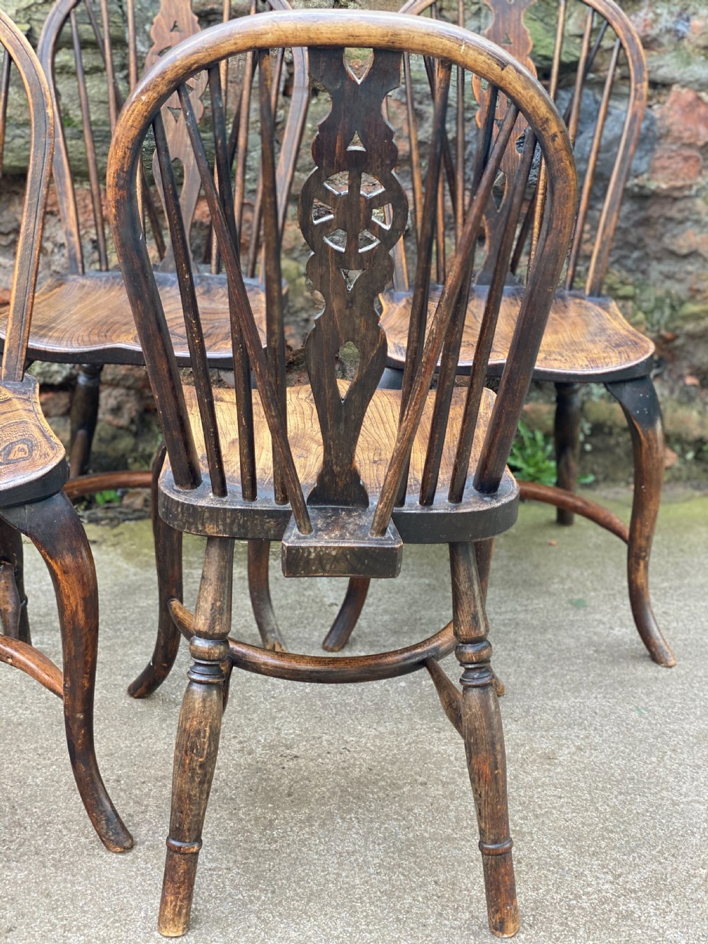 Set of four Windsor wheelbacks  View VIII