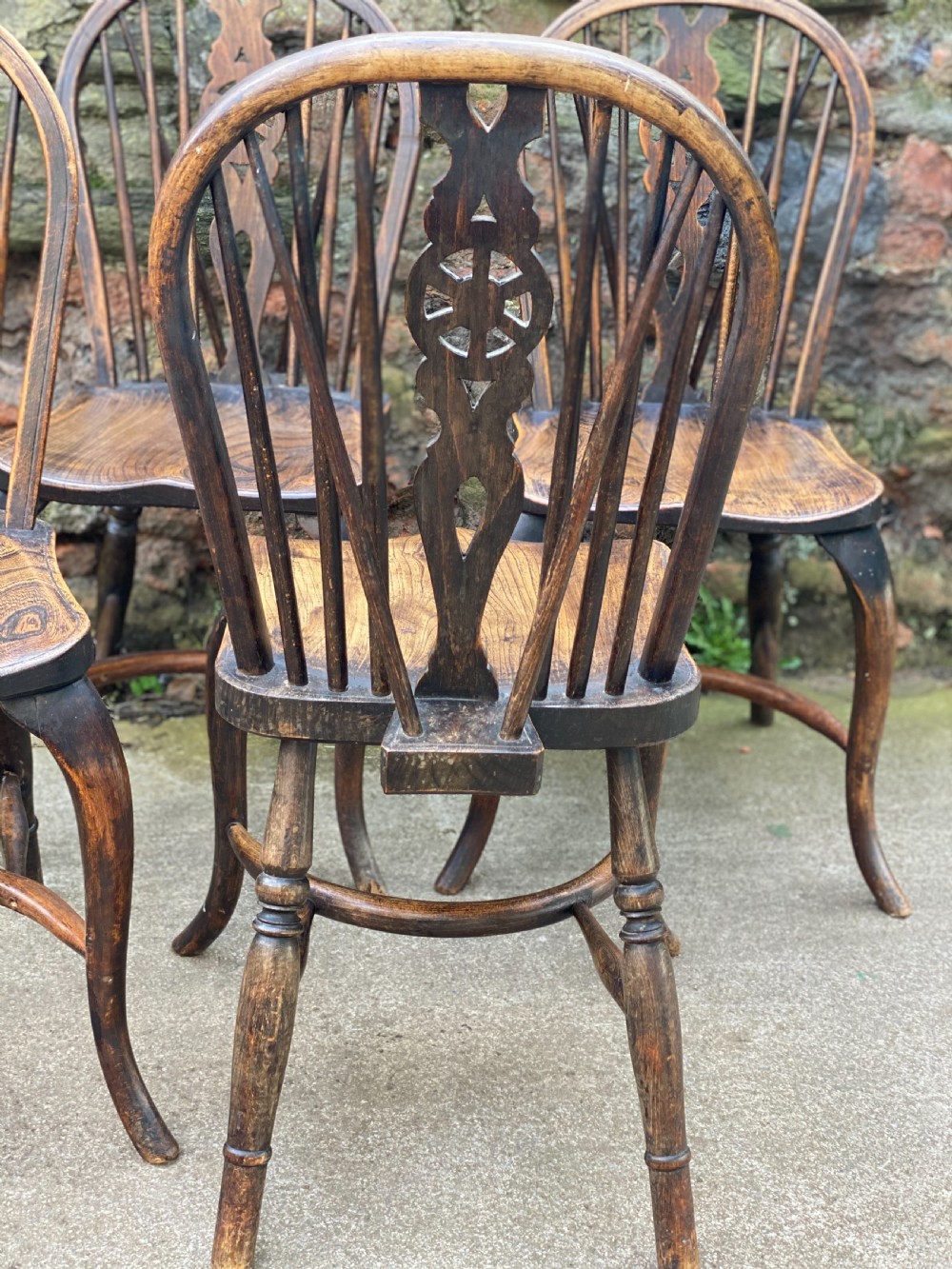 Set of four Windsor wheelbacks  View IX