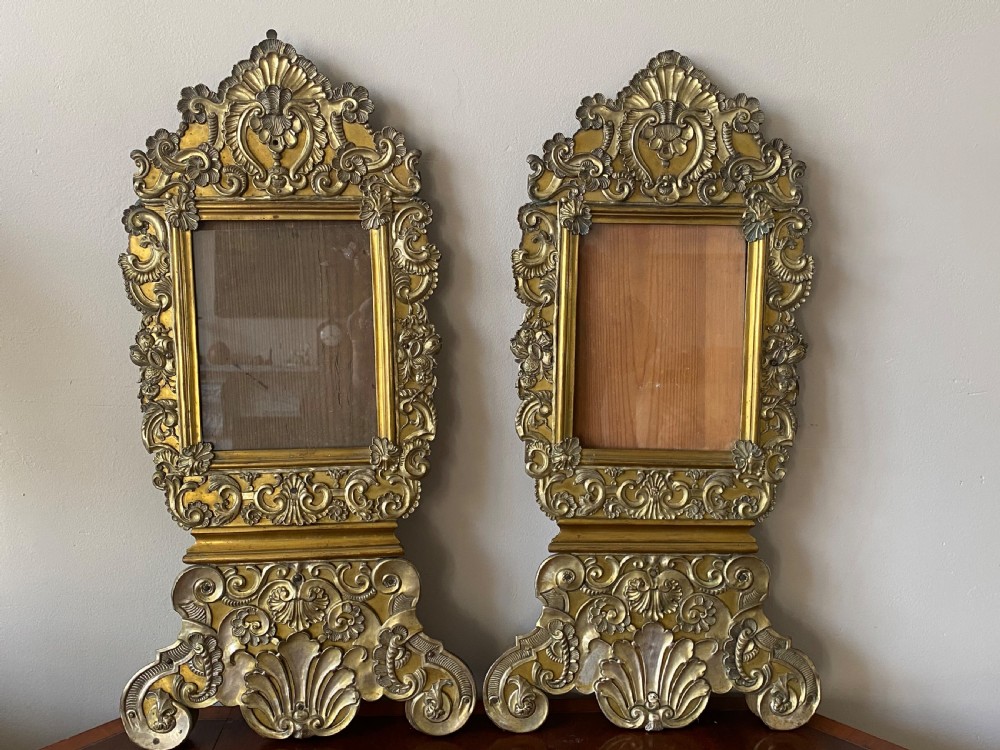 C18th pair of reposse easel mirrors  View IV