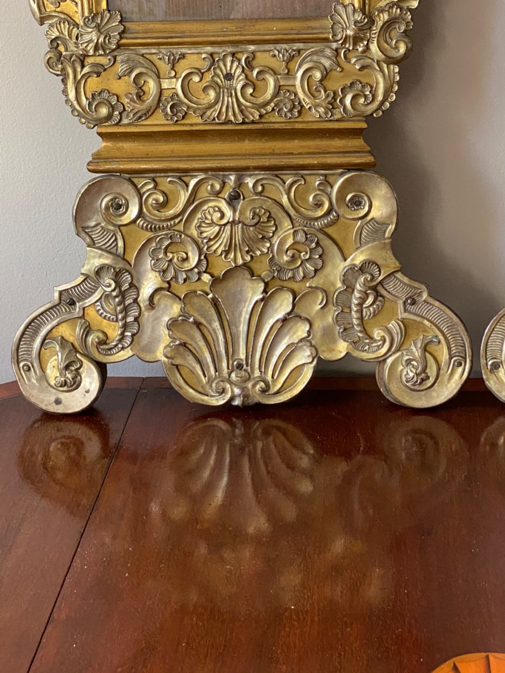 C18th pair of reposse easel mirrors  View VI