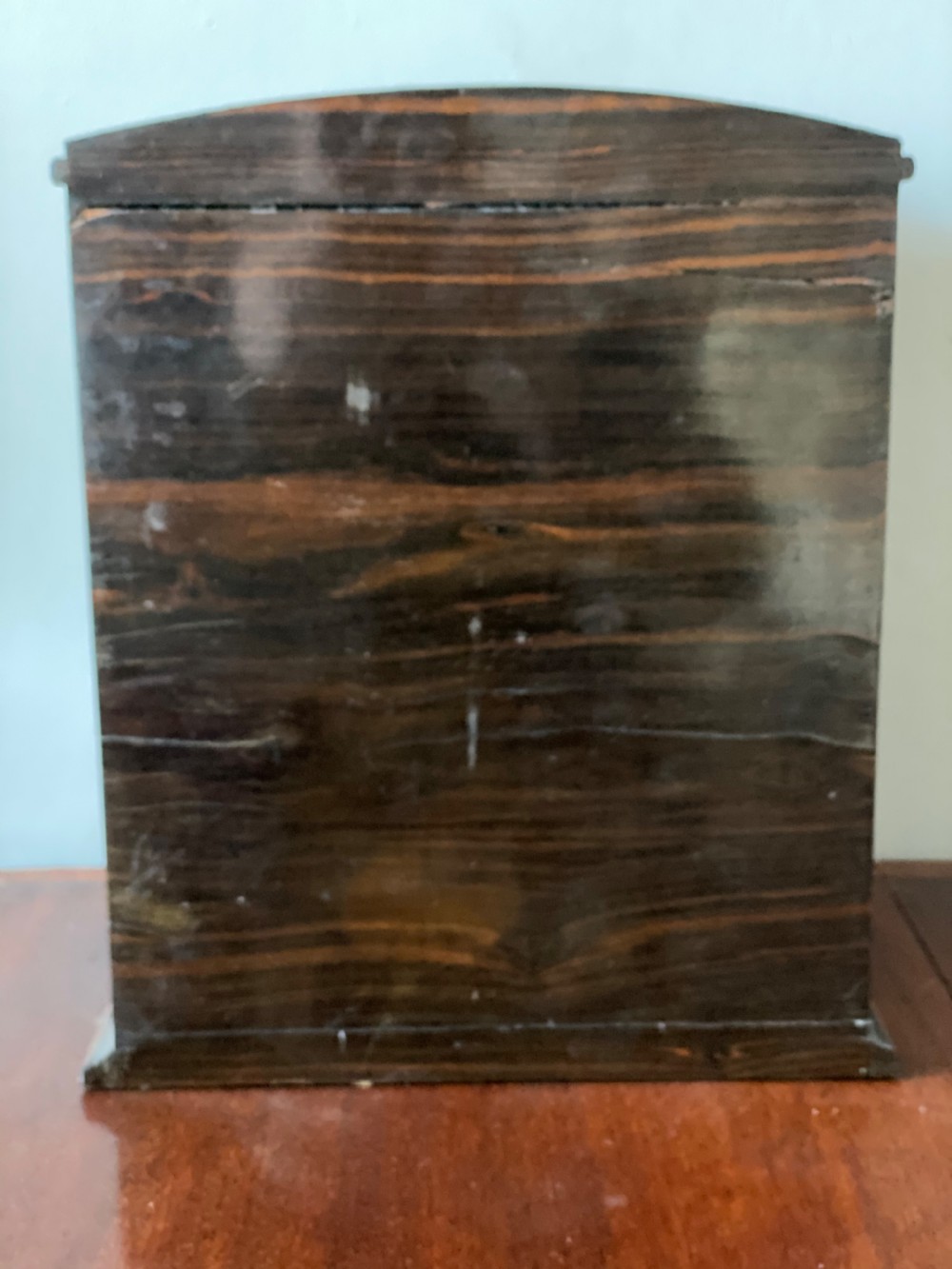 C19th coromandel jewellery casket table cabinet  View III