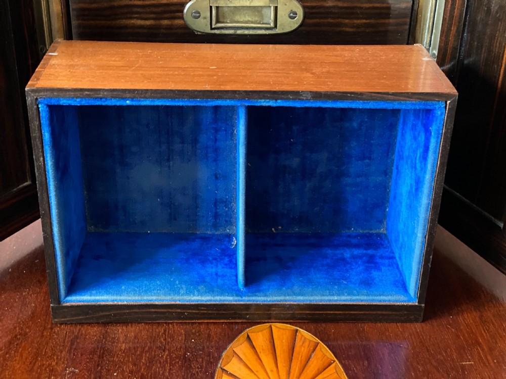 C19th coromandel jewellery casket table cabinet  View VII