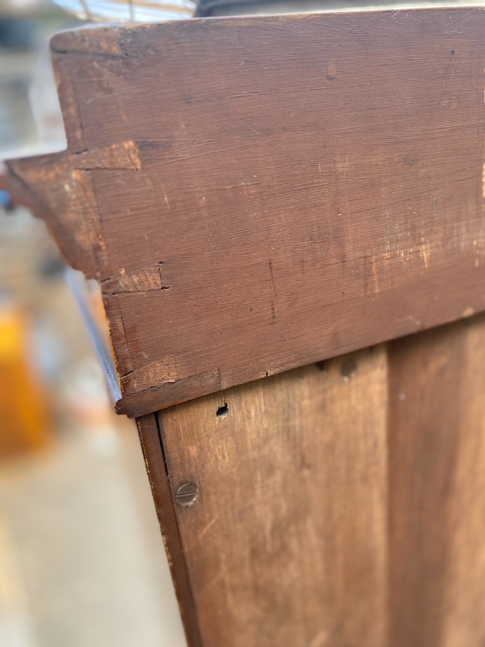 C19th Small mahogany bookcase on dwarf base  View VII