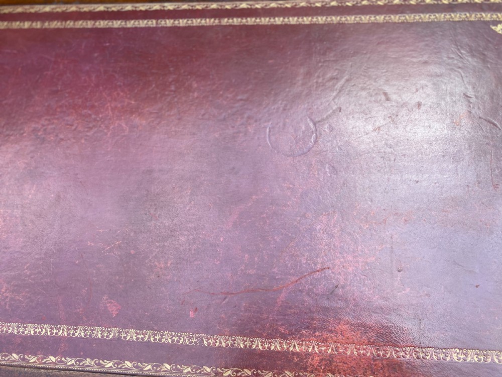 C19th pedestal desk View III