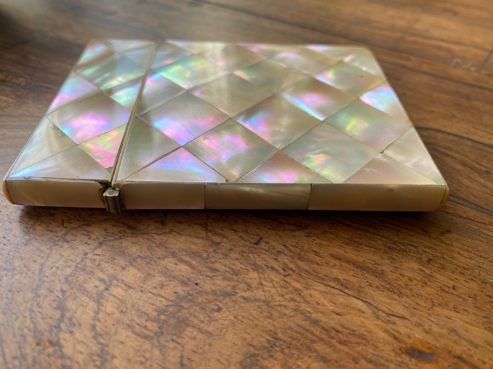 Victorian Mother of pearl calling card case View IV