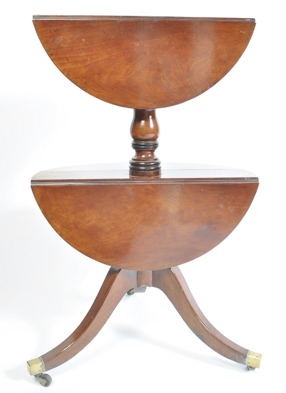 C19th mahogany drop leaf dumb waiter 