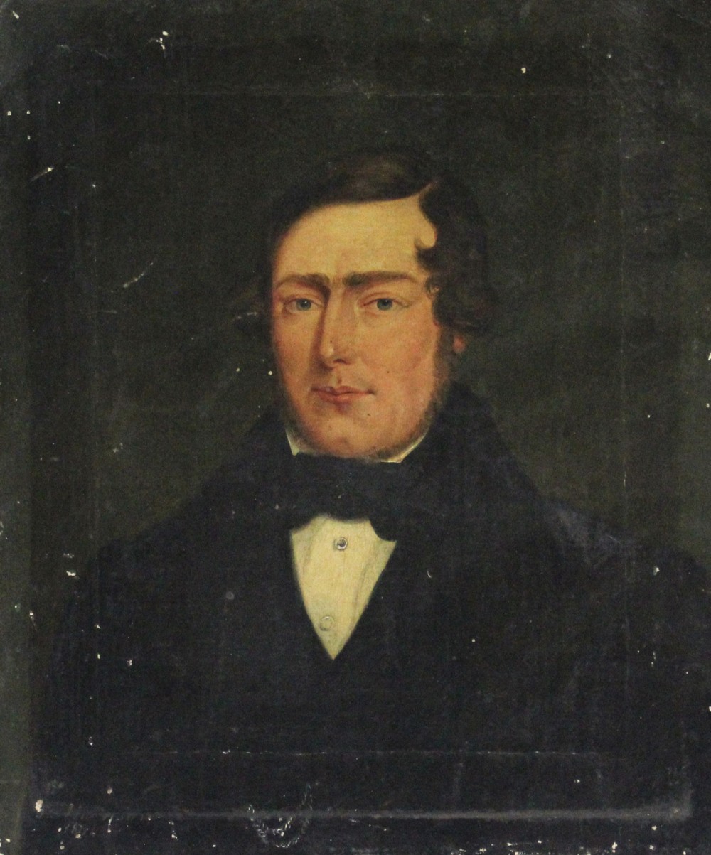 Portrait of a gentleman by Thomas Harrison ( 19th Century 