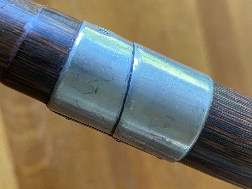 Silver topped palm wood walking stick  View VII