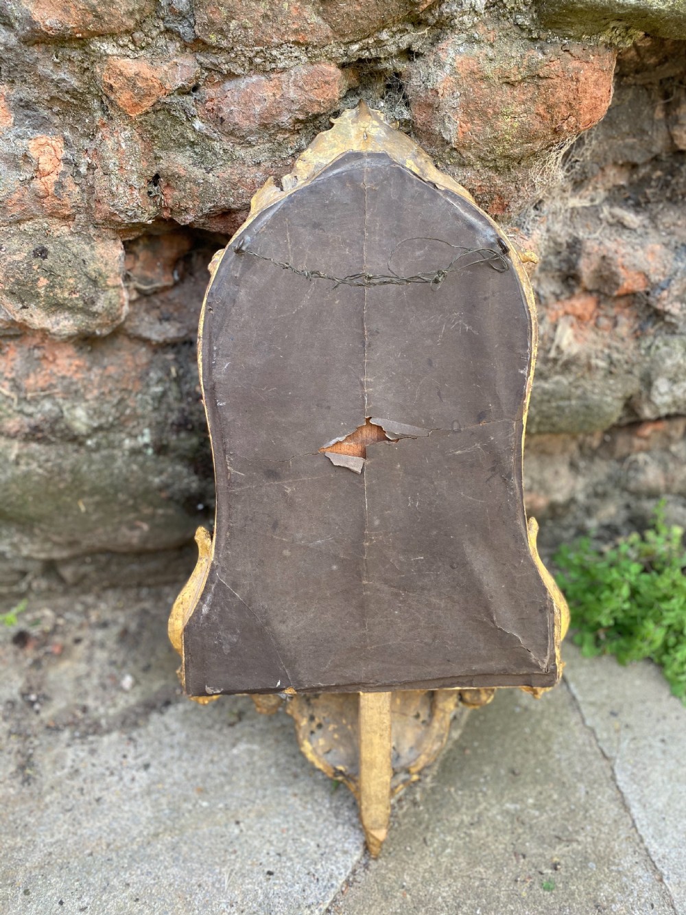 Small gilded wall bracket mirror  View IX