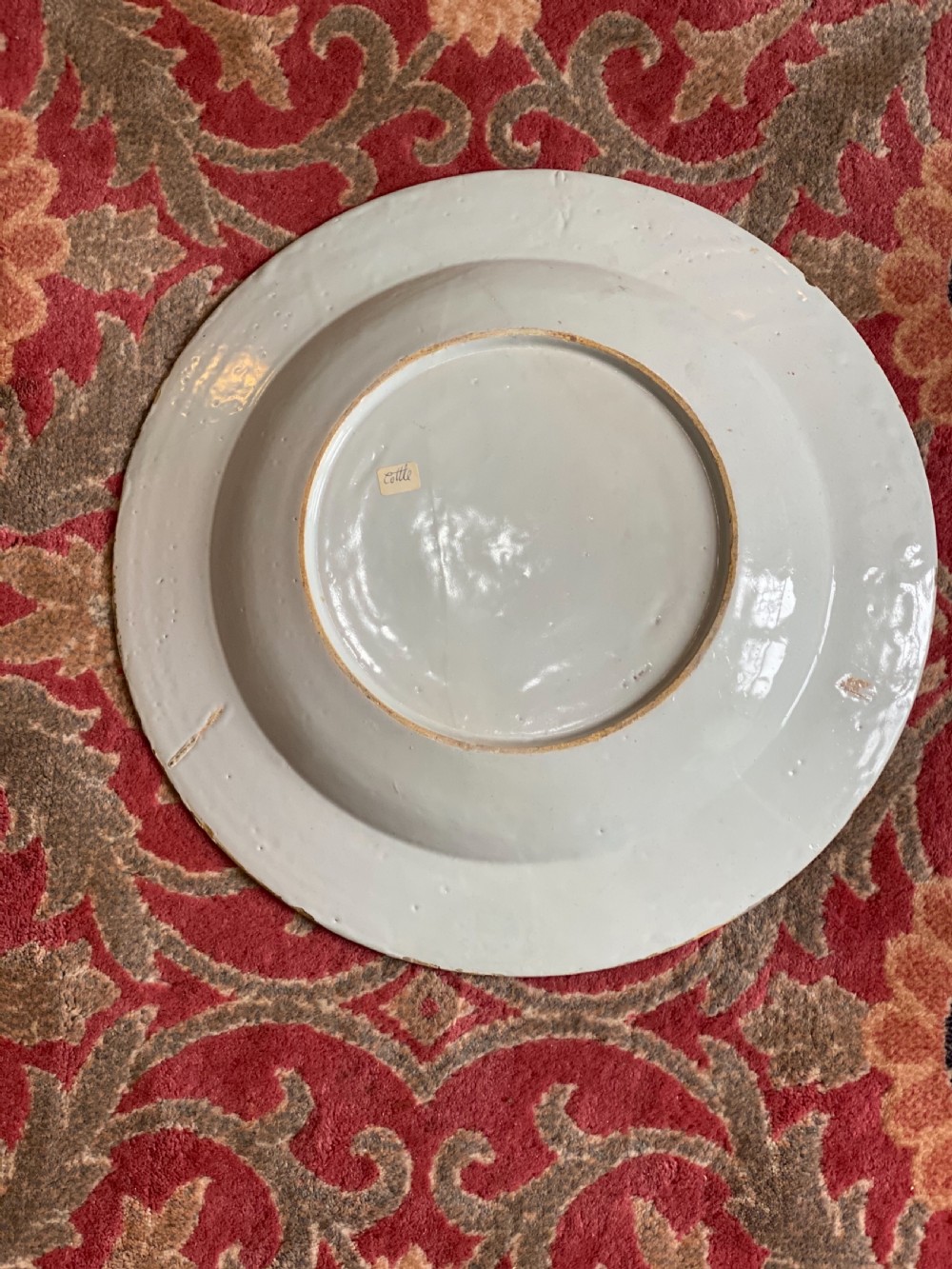 C18th Bristol delft charger  View II