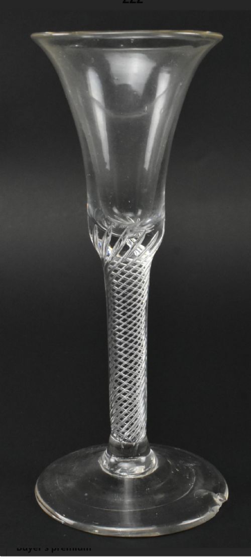 George III air twist wine glass 