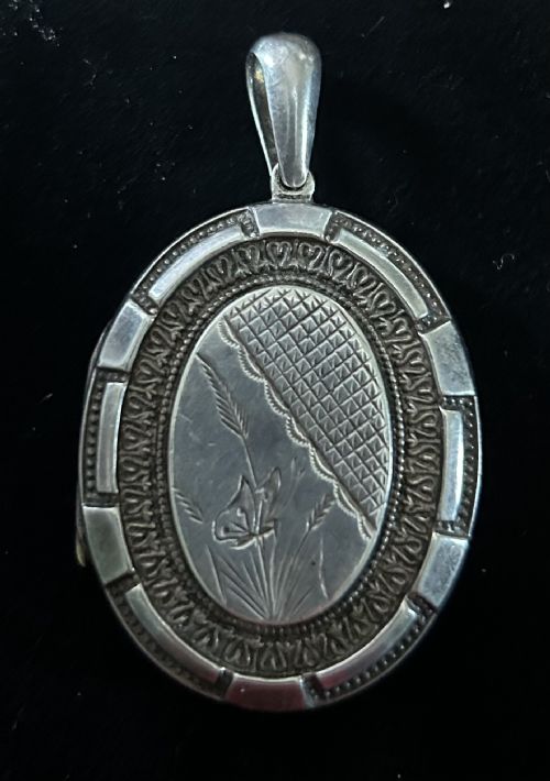 Victorian Silver Butterfly Locket
