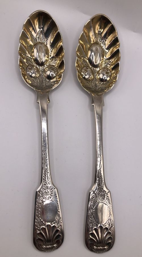 A Pair of Scottish Berry Spoons Peter Lambert