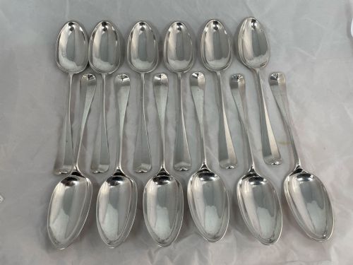 A Set of Twelve Scottish Table Spoons
