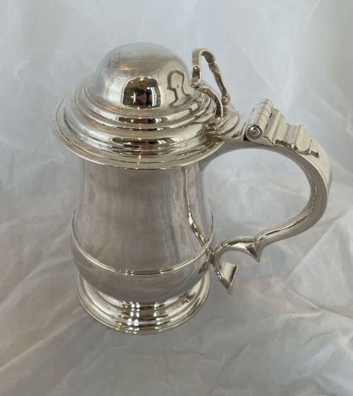 A George II Baluster Lidded Tankard