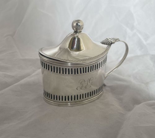 Scottish Oval George III Mustard Pot
