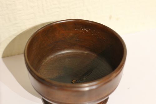 GOOD 19TH CENTURY WELSH FRUITWOOD SALT - ADDITIONAL PHOTO 2