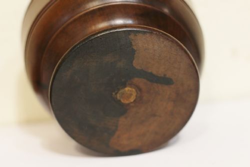 GOOD 19TH CENTURY WELSH FRUITWOOD SALT - ADDITIONAL PHOTO 3