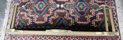 ART NOUVEAU BRASS FIRESIDE FENDER - ADDITIONAL PHOTO 3